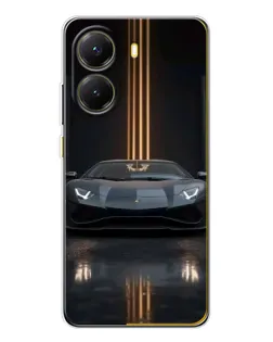 Чохол для Xiaomi POCO X7 Pro з картинкою «Lamborghini золоті лінії» Чохол для Xiaomi POCO X7 Pro з картинкою «Lamborghini золоті лінії»