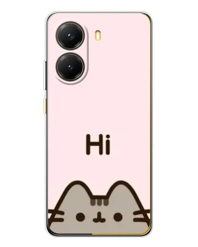 Чехол для Xiaomi POCO X7 Pro с картинкой «Пушин говорит Hi» Чехол для Xiaomi POCO X7 Pro с картинкой «Пушин говорит Hi»