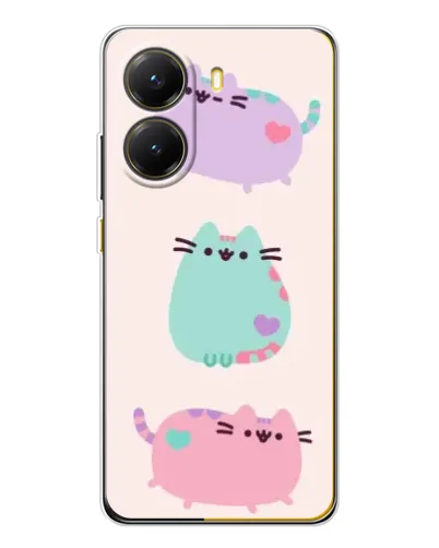 Чехол для Xiaomi POCO X7 Pro с картинкой «Pusheen трио» Чехол для Xiaomi POCO X7 Pro с картинкой «Pusheen трио»