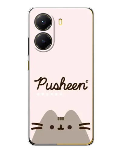 Чехол для Xiaomi POCO X7 Pro с картинкой «Pusheen логотип» Чехол для Xiaomi POCO X7 Pro с картинкой «Pusheen логотип»