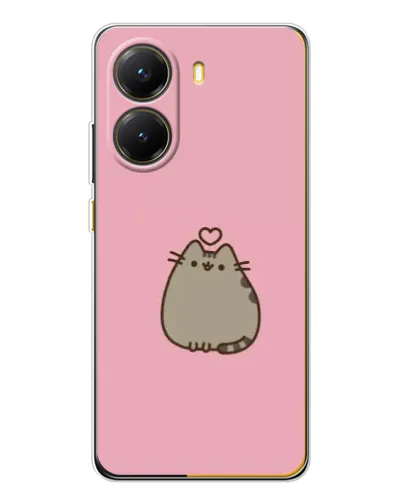 Чехол для Xiaomi POCO X7 Pro с картинкой «Pusheen сердце» Чехол для Xiaomi POCO X7 Pro с картинкой «Pusheen сердце»