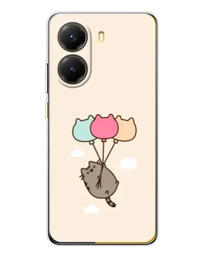 Чехол для Xiaomi POCO X7 Pro с картинкой «Пушин на шариках» Чехол для Xiaomi POCO X7 Pro с картинкой «Пушин на шариках»