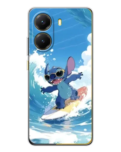 Чехол для Xiaomi POCO X7 Pro с картинкой «Стич на волне»