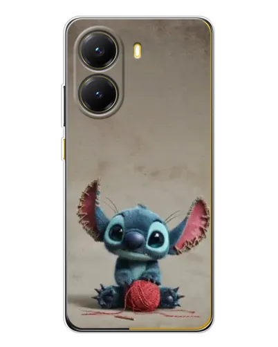 Чехол для Xiaomi POCO X7 Pro с картинкой «Стич на коричневом фоне»