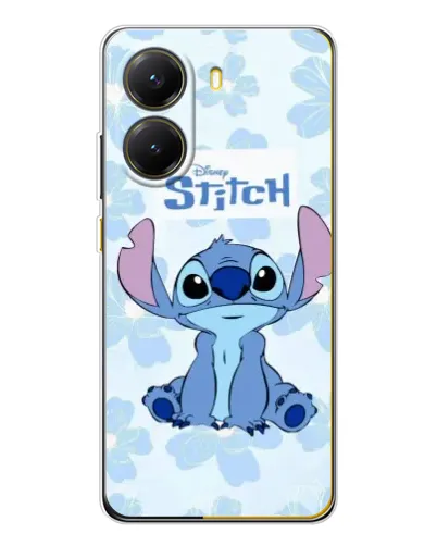 Чехол для Xiaomi POCO X7 Pro с картинкой «Stitch среди цветов»