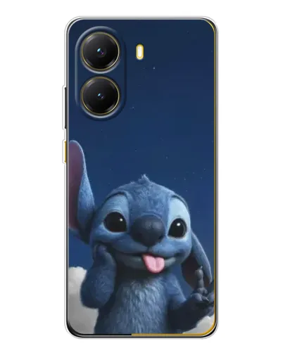 Чехол для Xiaomi POCO X7 Pro с картинкой «Стич в облаках»