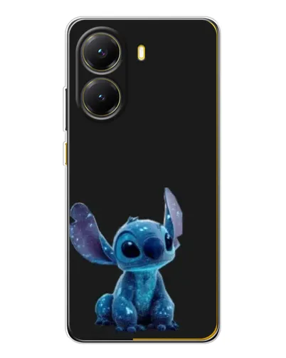 Чехол для Xiaomi POCO X7 Pro с картинкой «Стич на черном»