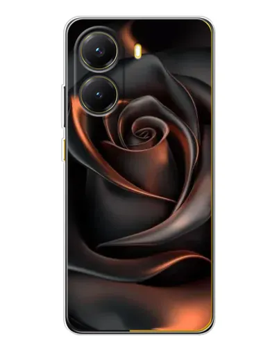 Чехол для Xiaomi POCO X7 Pro с картинкой «Шелковая черная роза» Чехол для Xiaomi POCO X7 Pro с картинкой «Шелковая черная роза»
