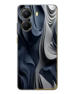 Чохол для Xiaomi POCO X7 Pro з картинкою «Об'ємні сині складки» Чохол для Xiaomi POCO X7 Pro з картинкою «Об'ємні сині складки»