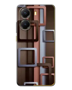 Чохол для Xiaomi POCO X7 Pro з картинкою «Коричневі об'ємні квадрати» Чохол для Xiaomi POCO X7 Pro з картинкою «Коричневі об'ємні квадрати»