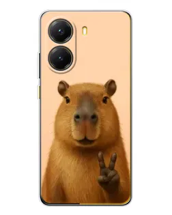 Чохол для Xiaomi POCO X7 Pro з картинкою «Капібара вікторія»
