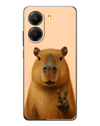Чехол для Xiaomi POCO X7 Pro с картинкой «Капибара виктория»