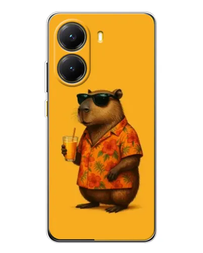 Чехол для Xiaomi POCO X7 Pro с картинкой «Капибара на отдыхе»