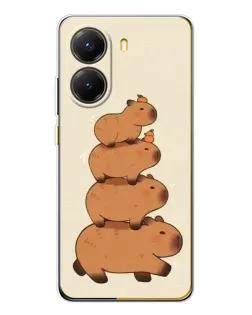 Чохол для Xiaomi POCO X7 Pro з картинкою «Вежа з капібар»