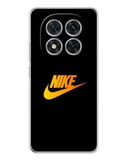 Чехол для Xiaomi POCO X7 с картинкой «Золотой логотип Nike»