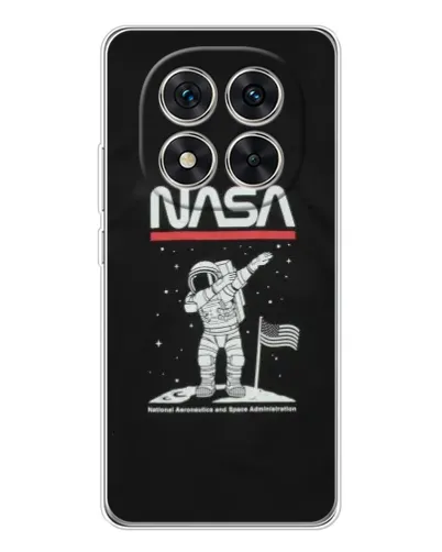 Чехол для Xiaomi POCO X7 с картинкой «NASA — шагаем по Луне»