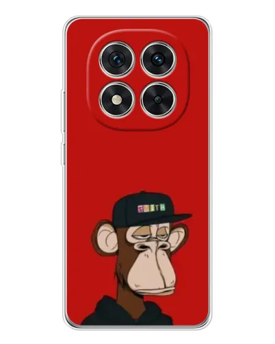 Чехол для Xiaomi POCO X7 с картинкой «Bored Ape — красный фон» Чехол для Xiaomi POCO X7 с картинкой «Bored Ape — красный фон»