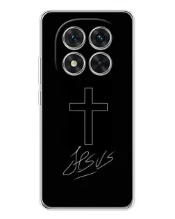 Чехол для Xiaomi POCO X7 с картинкой «Графический крест Jesus» Чехол для Xiaomi POCO X7 с картинкой «Графический крест Jesus»