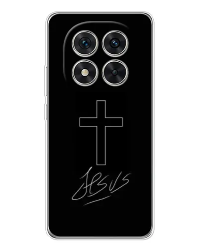 Чехол для Xiaomi POCO X7 с картинкой «Графический крест Jesus» Чехол для Xiaomi POCO X7 с картинкой «Графический крест Jesus»