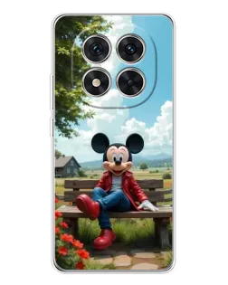 Чехол для Xiaomi POCO X7 с картинкой «Микки на скамейке»