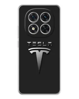 Чехол для Xiaomi POCO X7 с картинкой «Стальной логотип Tesla» Чехол для Xiaomi POCO X7 с картинкой «Стальной логотип Tesla»