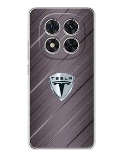 Чехол для Xiaomi POCO X7 с картинкой «Металлическая текстура Tesla» Чехол для Xiaomi POCO X7 с картинкой «Металлическая текстура Tesla»
