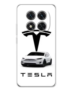 Чехол для Xiaomi POCO X7 с картинкой «Tesla White Style» Чехол для Xiaomi POCO X7 с картинкой «Tesla White Style»