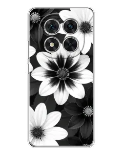 Чехол для Xiaomi POCO X7 с картинкой «Монохромные астры» Чехол для Xiaomi POCO X7 с картинкой «Монохромные астры»