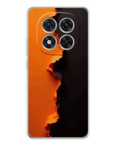 Чехол для Xiaomi POCO X7 с картинкой «Оранжевый разлом»