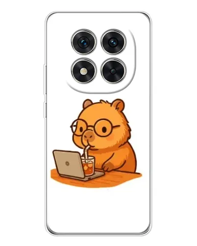 Чехол для Xiaomi POCO X7 с картинкой «Капибара с ноутбуком» Чехол для Xiaomi POCO X7 с картинкой «Капибара с ноутбуком»