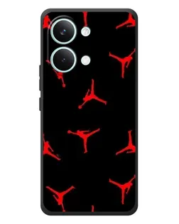 Чехол для Xiaomi Poco X8 Pro Max с картинкой «Jordan Red Pattern»