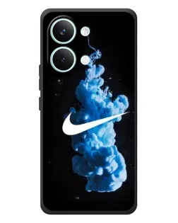 Чехол для Xiaomi Poco X8 Pro Max с картинкой «Nike и синий дым» Чехол для Xiaomi Poco X8 Pro Max с картинкой «Nike и синий дым»