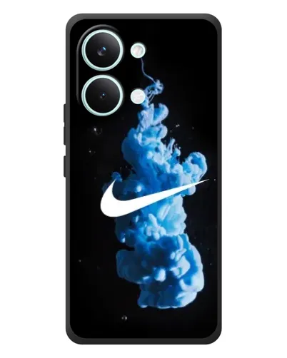 Чехол для Xiaomi Poco X8 Pro Max с картинкой «Nike и синий дым» Чехол для Xiaomi Poco X8 Pro Max с картинкой «Nike и синий дым»