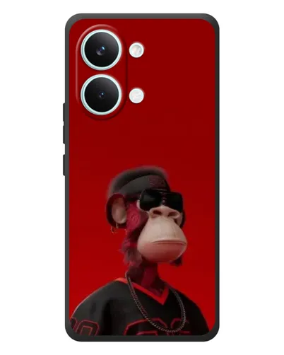 Чехол для Xiaomi Poco X8 Pro Max с картинкой «Bored Ape в красном» Чехол для Xiaomi Poco X8 Pro Max с картинкой «Bored Ape в красном»