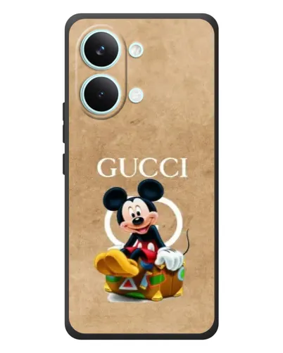 Чехол для Xiaomi Poco X8 Pro Max с картинкой «Микки Маус Gucci — крафт» Чехол для Xiaomi Poco X8 Pro Max с картинкой «Микки Маус Gucci — крафт»