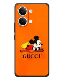 Чехол для Xiaomi Poco X8 Pro Max с картинкой «Микки Маус Gucci — оранж» Чехол для Xiaomi Poco X8 Pro Max с картинкой «Микки Маус Gucci — оранж»
