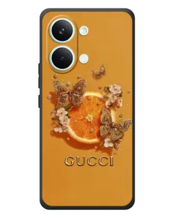 Чехол для Xiaomi Poco X8 Pro Max с картинкой «Gucci — золотые бабочки» Чехол для Xiaomi Poco X8 Pro Max с картинкой «Gucci — золотые бабочки»