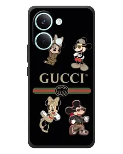 Чехол для Xiaomi Poco X8 Pro Max с картинкой «Gucci — герои Disney и монограмма» Чехол для Xiaomi Poco X8 Pro Max с картинкой «Gucci — герои Disney и монограмма»