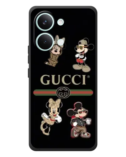 Чехол для Xiaomi Poco X8 Pro Max с картинкой «Gucci — герои Disney и монограмма» Чехол для Xiaomi Poco X8 Pro Max с картинкой «Gucci — герои Disney и монограмма»