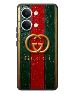 Чехол для Xiaomi Poco X8 Pro Max с картинкой «Gucci — фирменная полоса и золото» Чехол для Xiaomi Poco X8 Pro Max с картинкой «Gucci — фирменная полоса и золото»