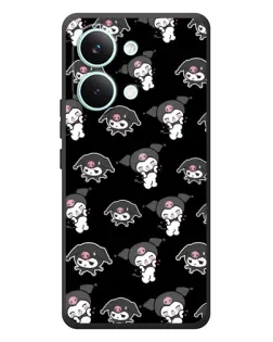 Чехол для Xiaomi Poco X8 Pro Max с картинкой «Черный паттерн Kuromi» Чехол для Xiaomi Poco X8 Pro Max с картинкой «Черный паттерн Kuromi»