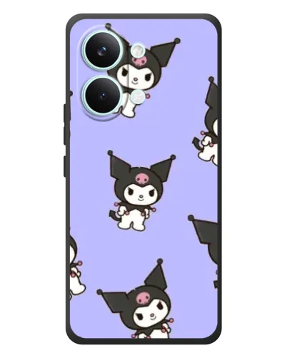 Чехол для Xiaomi Poco X8 Pro Max с картинкой «Паттерн с Kuromi» Чехол для Xiaomi Poco X8 Pro Max с картинкой «Паттерн с Kuromi»