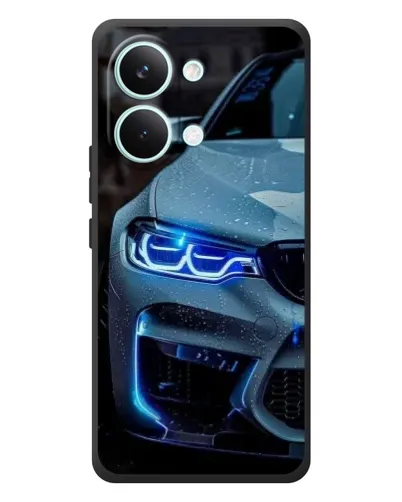 Чехол для Xiaomi Poco X8 Pro Max с картинкой «Взгляд BMW с синими фарами» Чехол для Xiaomi Poco X8 Pro Max с картинкой «Взгляд BMW с синими фарами»
