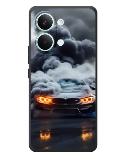 Чехол для Xiaomi Poco X8 Pro Max с картинкой «BMW в дыму» Чехол для Xiaomi Poco X8 Pro Max с картинкой «BMW в дыму»