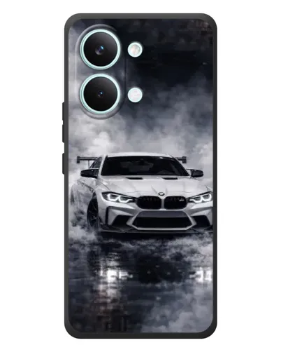 Чехол для Xiaomi Poco X8 Pro Max с картинкой «BMW сквозь туман» Чехол для Xiaomi Poco X8 Pro Max с картинкой «BMW сквозь туман»