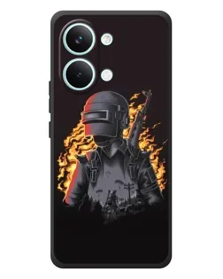 Чехол для Xiaomi Poco X8 Pro Max с картинкой «PUBG — огненный силуэт» Чехол для Xiaomi Poco X8 Pro Max с картинкой «PUBG — огненный силуэт»
