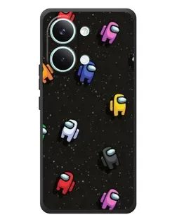 Чохол для Xiaomi Poco X8 Pro Max з картинкою «Космічний патерн Among Us»