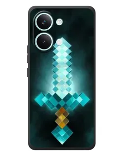 Чохол для Xiaomi Poco X8 Pro Max з картинкою «Алмазний меч неон»