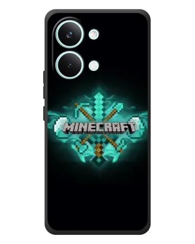Чохол для Xiaomi Poco X8 Pro Max з картинкою «Minecraft Diamond лого» Чохол для Xiaomi Poco X8 Pro Max з картинкою «Minecraft Diamond лого»