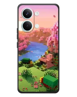 Чохол для Xiaomi Poco X8 Pro Max з картинкою «Рожеве дерево Minecraft»